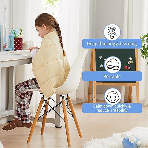 Miniatura 164 de HOSUKKO Manta con peso, manta pesada de unicornio rosa de 3 libras, manta transpirable (36 x 48 pulgadas, 3 libras)