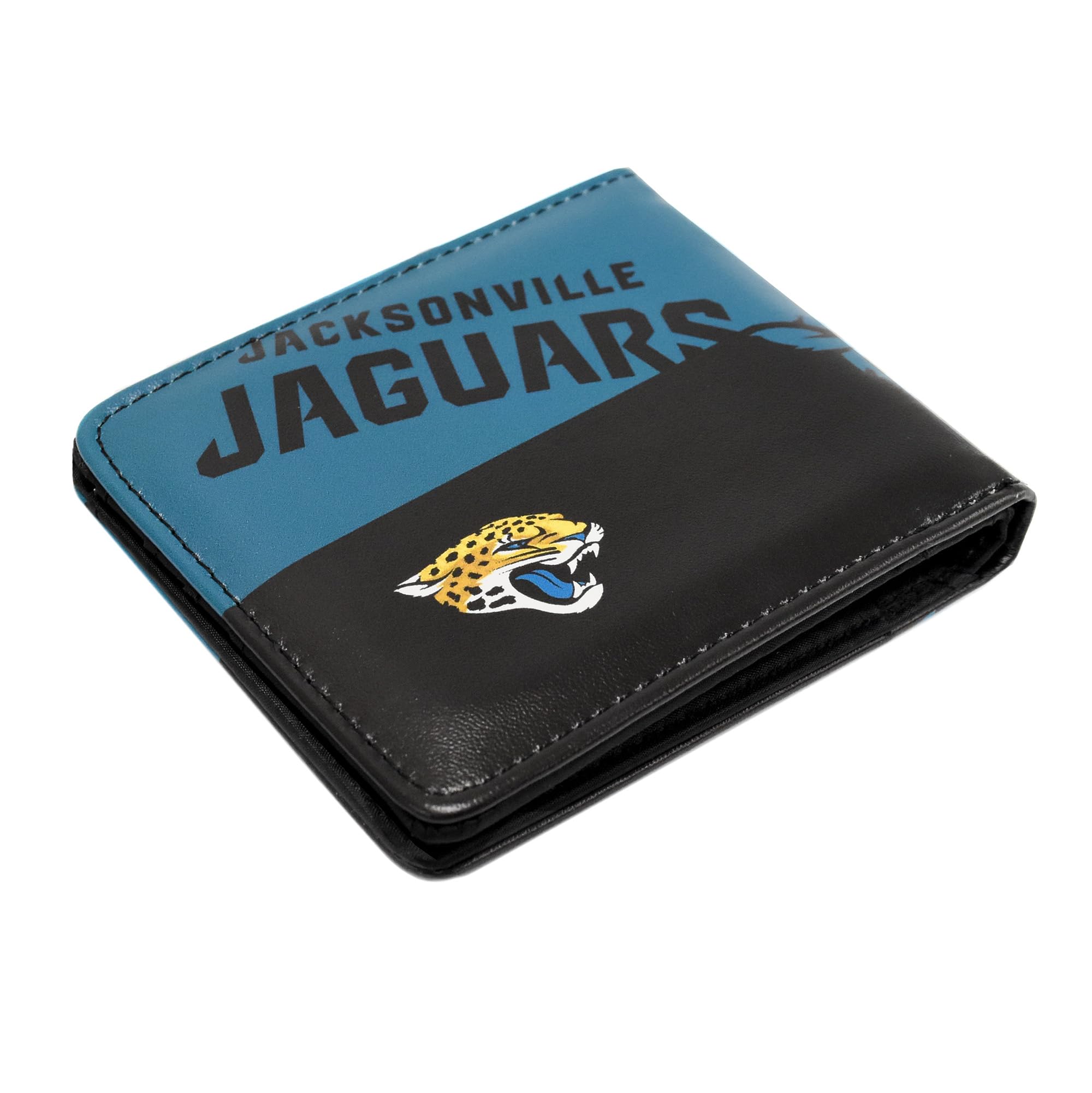 Littlearth NFL Jacksonville Jaguars Durable Bi-fold Wallet, 4” H x 5" W x 1” D — image 1