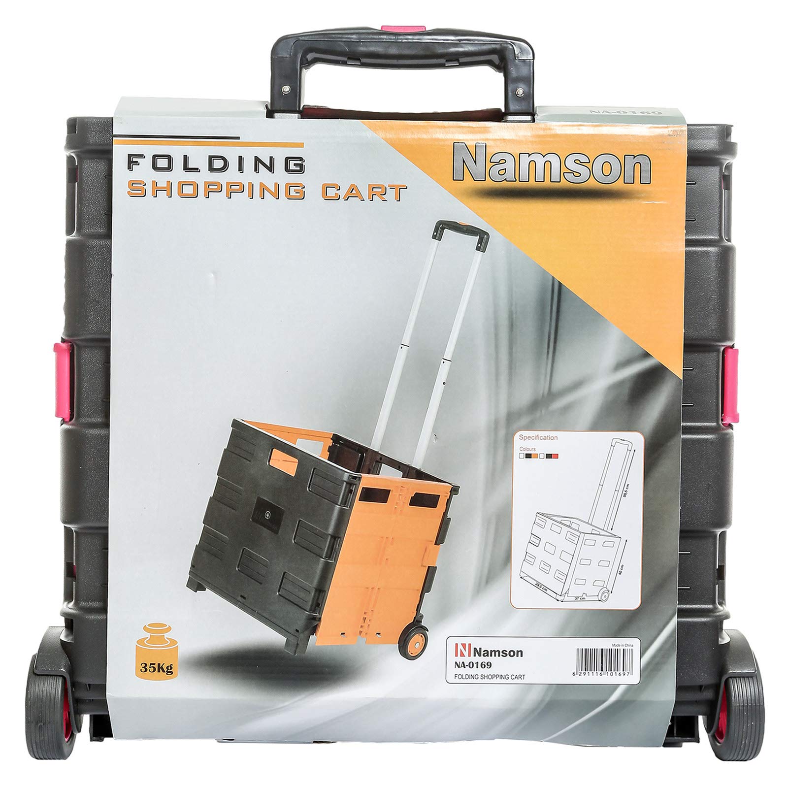 NamsonFolding Shoping Cart NA-0169 (Black, Orange)