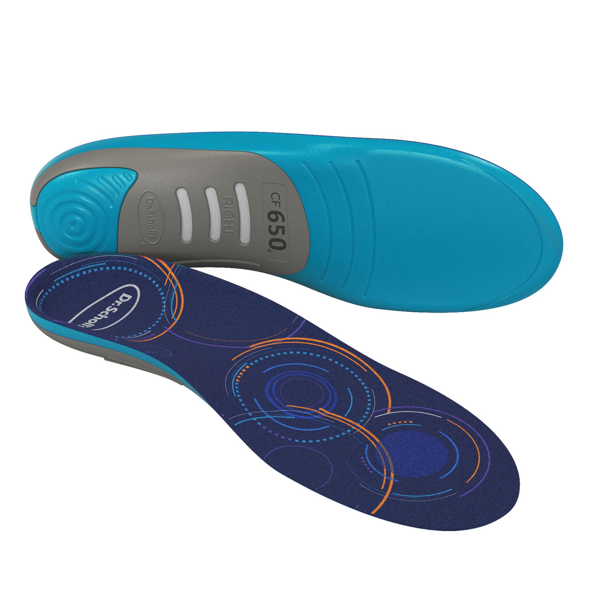 Dr. Scholl's Custom FiT Comfort Insoles, Standard Arch Support Shoe Inserts for Women Size 9.5-10 | Men 8.5-9, Full Length Insoles Men Women, All Day Comfort and Plantar Fasciitis Relief CF650