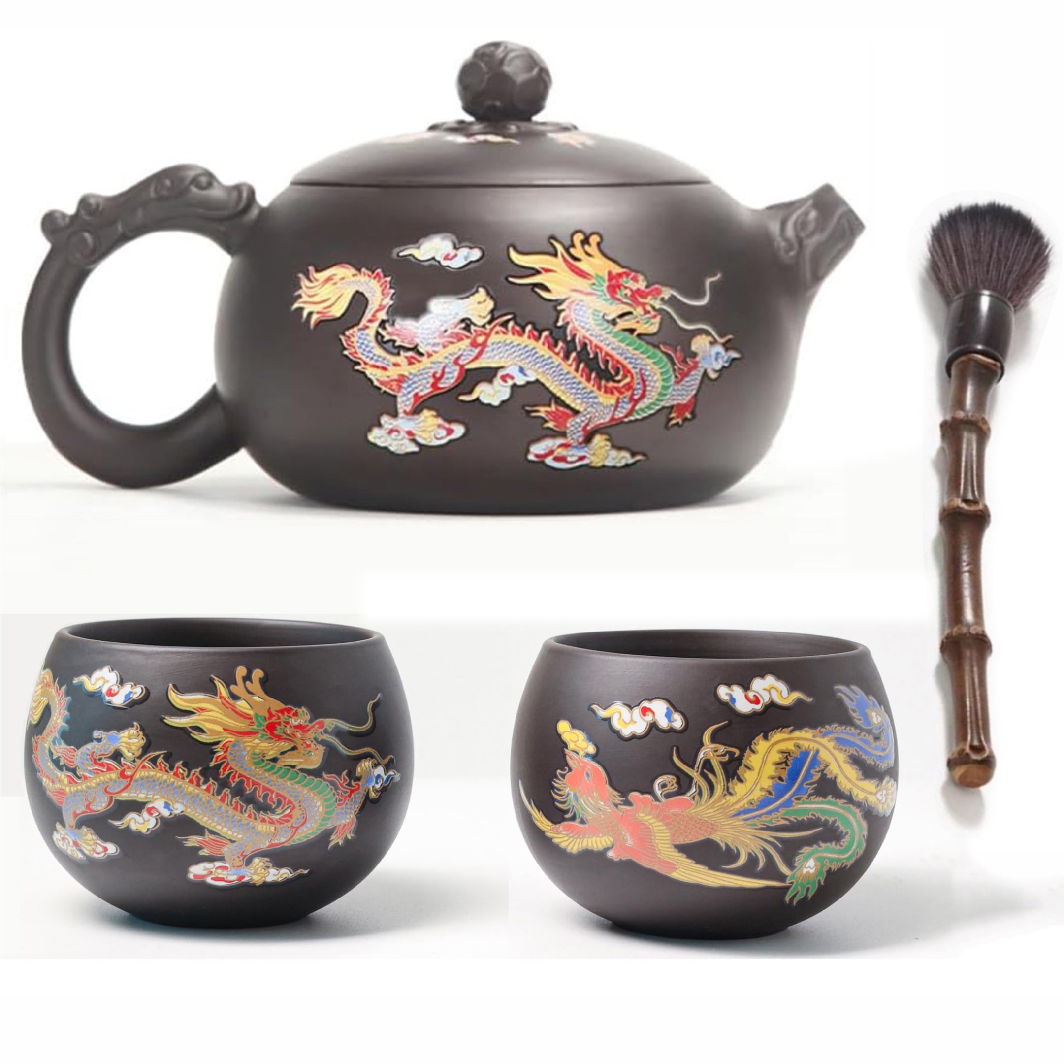 Amazon.com | Hand-made Dragon and Phoenix Color-changing Purple
