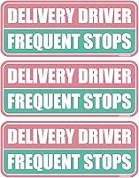 Vista 7 de GEEKBEAR Delivery Driver - Imán para automóvil con paradas frecuentes – colorido, reflectante, resistente a la intemperie – rectangular 8.7 x 3.5