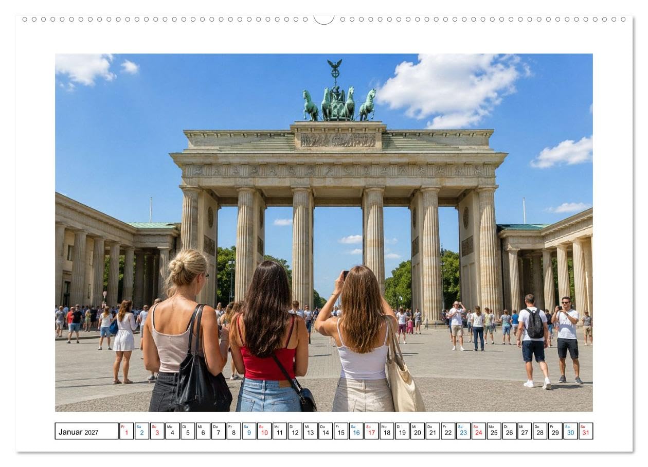 CALVENDO · Deutschland hautnah (Kalender 2027) | DIN A2 Querformat · Premium-Wandkalender · Unterwegs in charmanter Begleitung