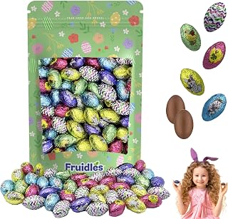 Easter Double Crisp Eggs, Happy Easter Day Eggs, Party Bag Fillers, Individually Wrapped, (Half-Pound) Approx. 50 Eggs