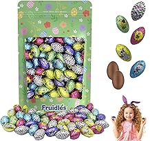 Easter Double Crisp Eggs, Happy Easter Day Eggs, Party Bag Fillers, Individually Wrapped, Half-Pound Approx. 50 Eggs