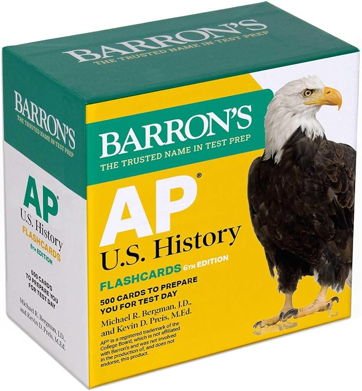 AP U.S. History Flashcards, Sixth Edition: Up-to-Date Review (Barron's AP Prep)