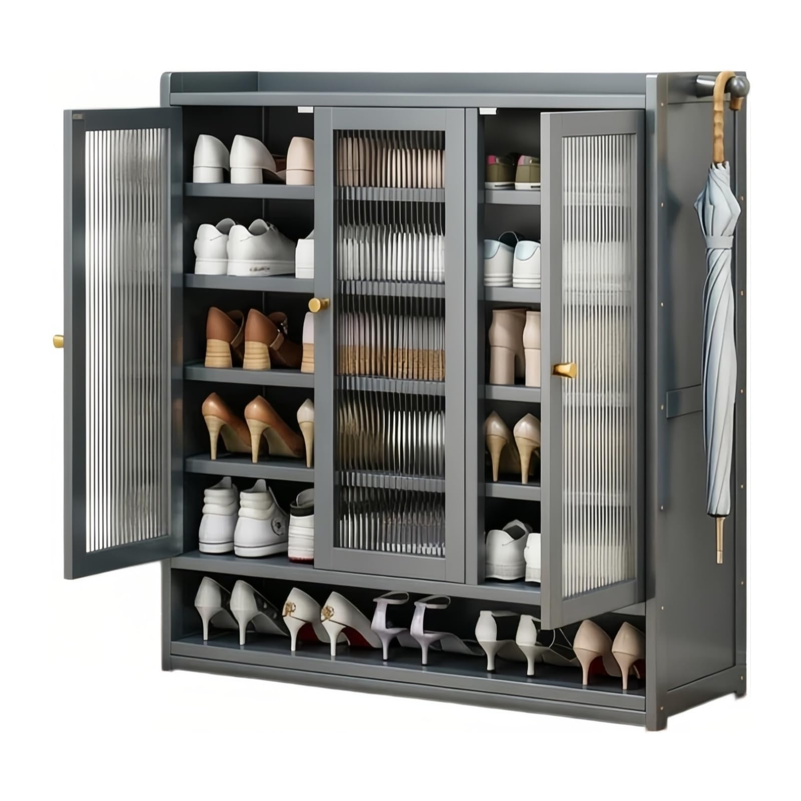 XUJUAN-0227 Shoe Cabinet Household Entryway Shoe Rack Indoor Dorm Storage Cabinet Shelf(Large)