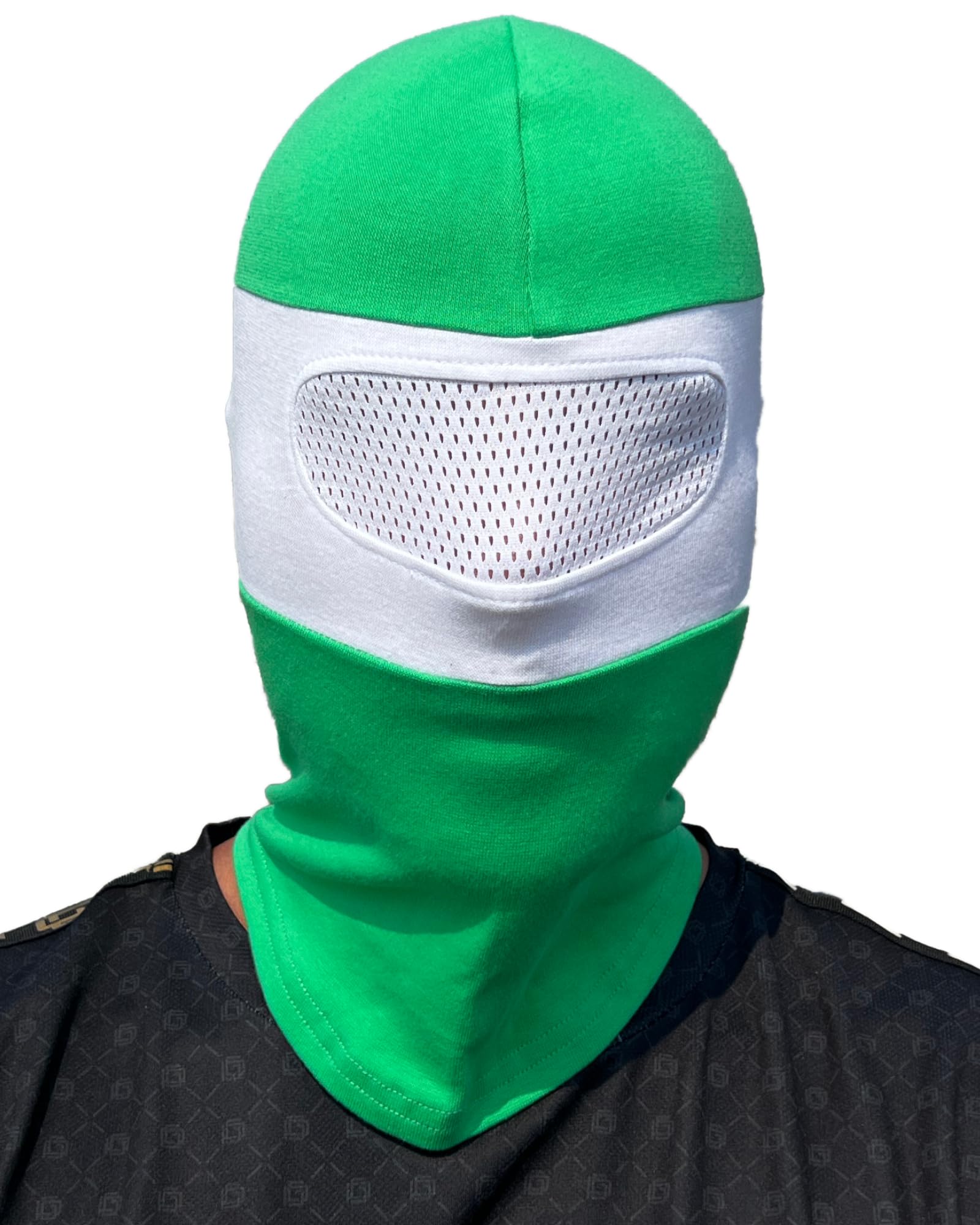 PGWEAR Net Balaclava with Viewable Net in the Eye Area, Green and