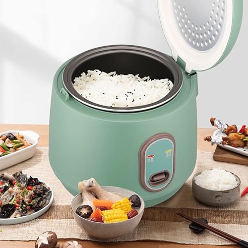 Miniatura 4 de VINGVO Arroceras, olla arrocera, antiadherente, eléctrica, vaporera con taza medidora y cuchara de arroz, multicocina para cocinar avena, guiso,