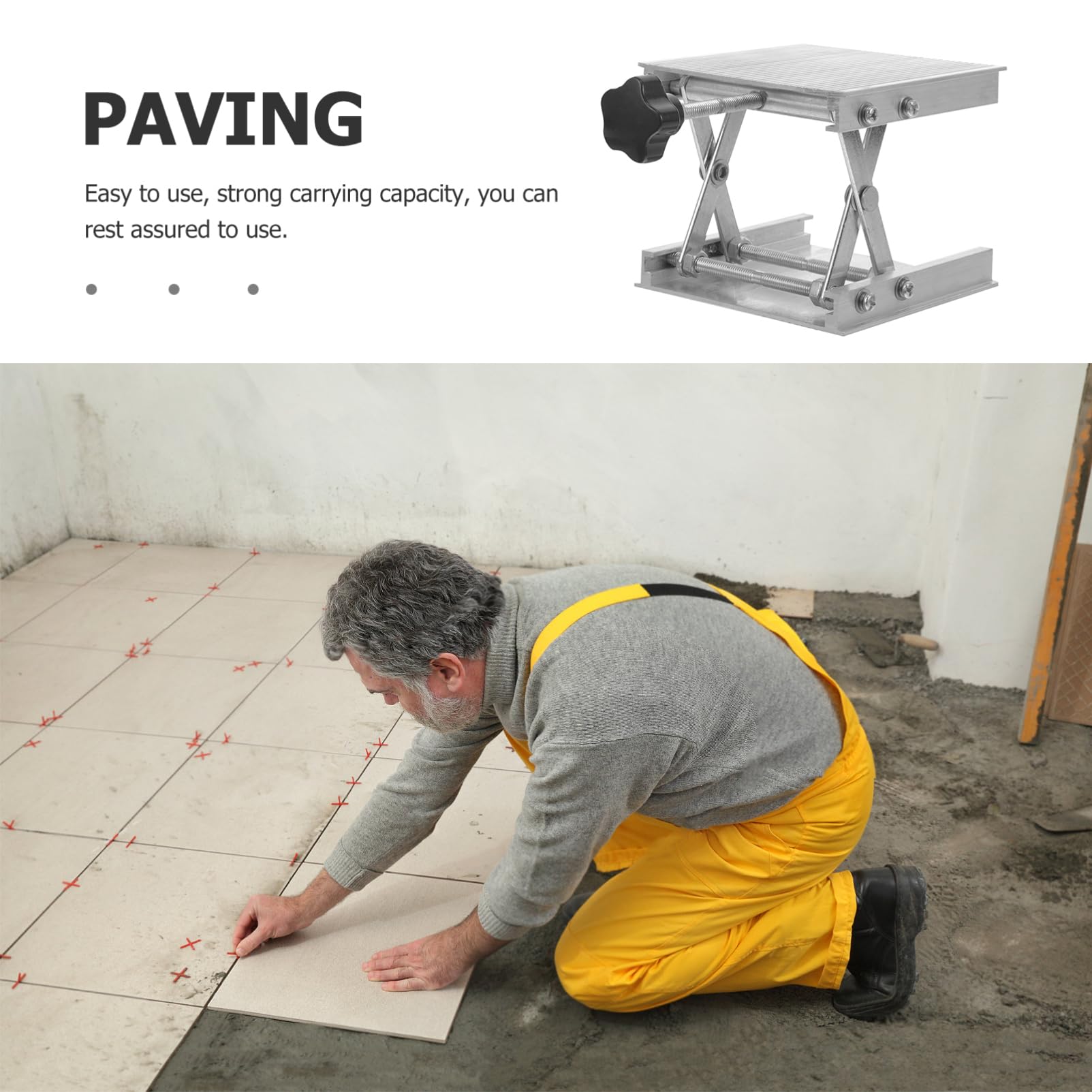 ULTECHNOVO 3pièces Plateforme De Levage De Laboratoire Support Jack Scissor Table De Levage Pour Tâches De Mesure Scientifiques