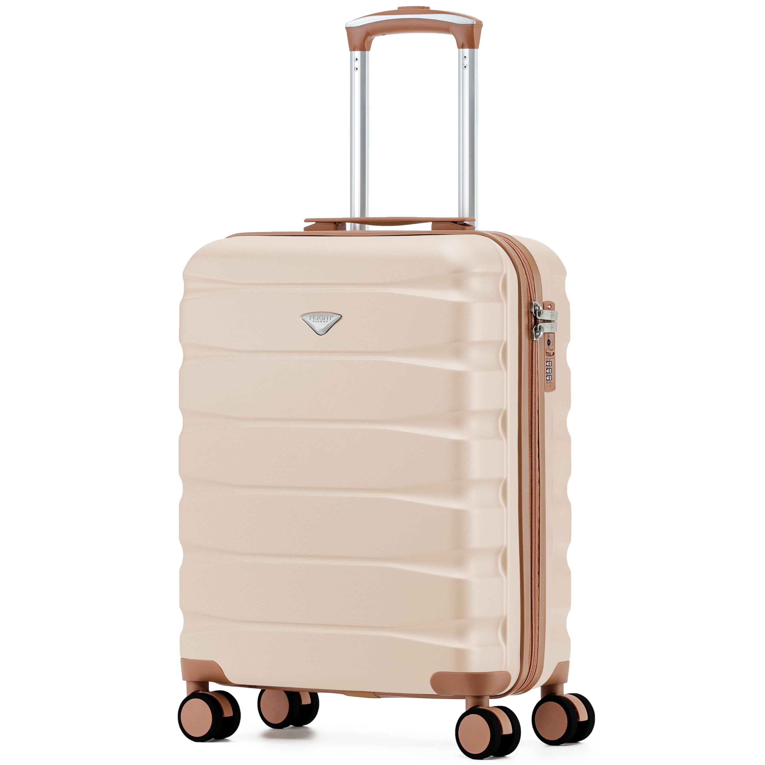 Flight Knight Underseat Cabin Suitcase 45x36x20cm | Free Hand Luggage for EasyJet & Wizz Air | Lightweight ABS Hard Shell with 8 Silent-Glide Spinner Wheels | Max Space Travel Bag — view 130