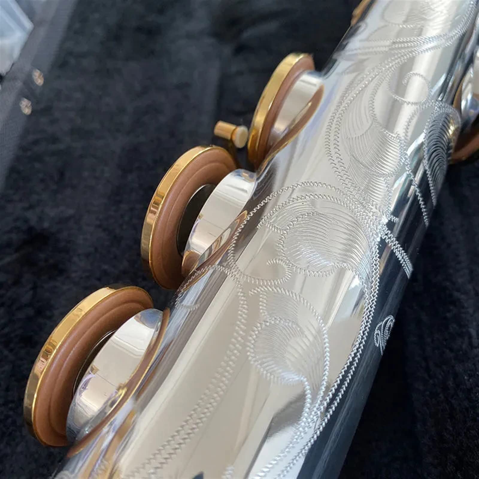 Saksofon Profesjonalny Profesjonalny Saksofon Bb Z Białej Miedzi, Pozłacany Instrument B-tune Sax