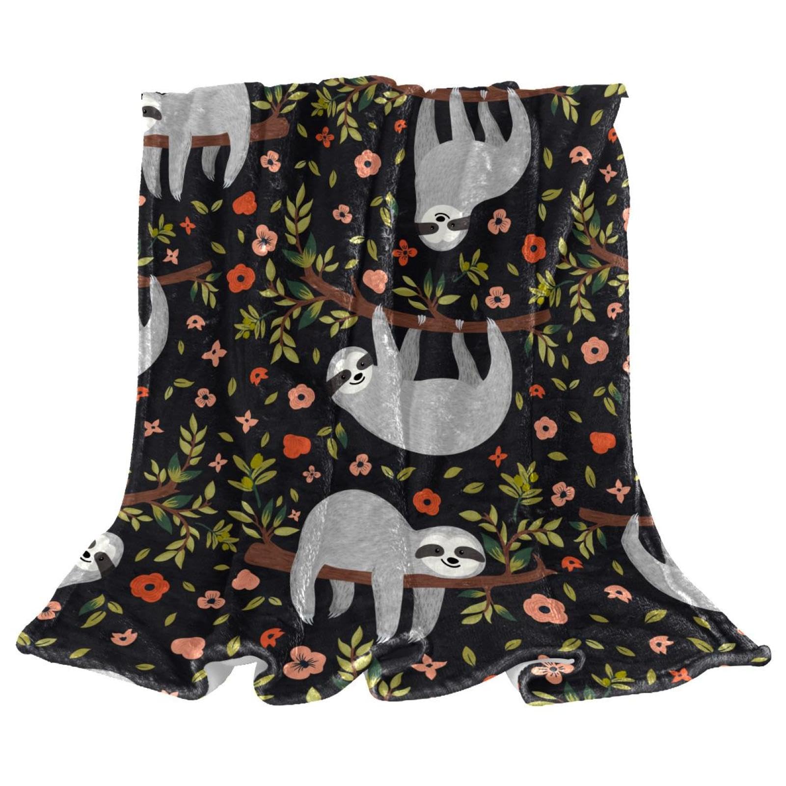 Couverture polaire paresseux contre le froid plaid canapé microfibre
