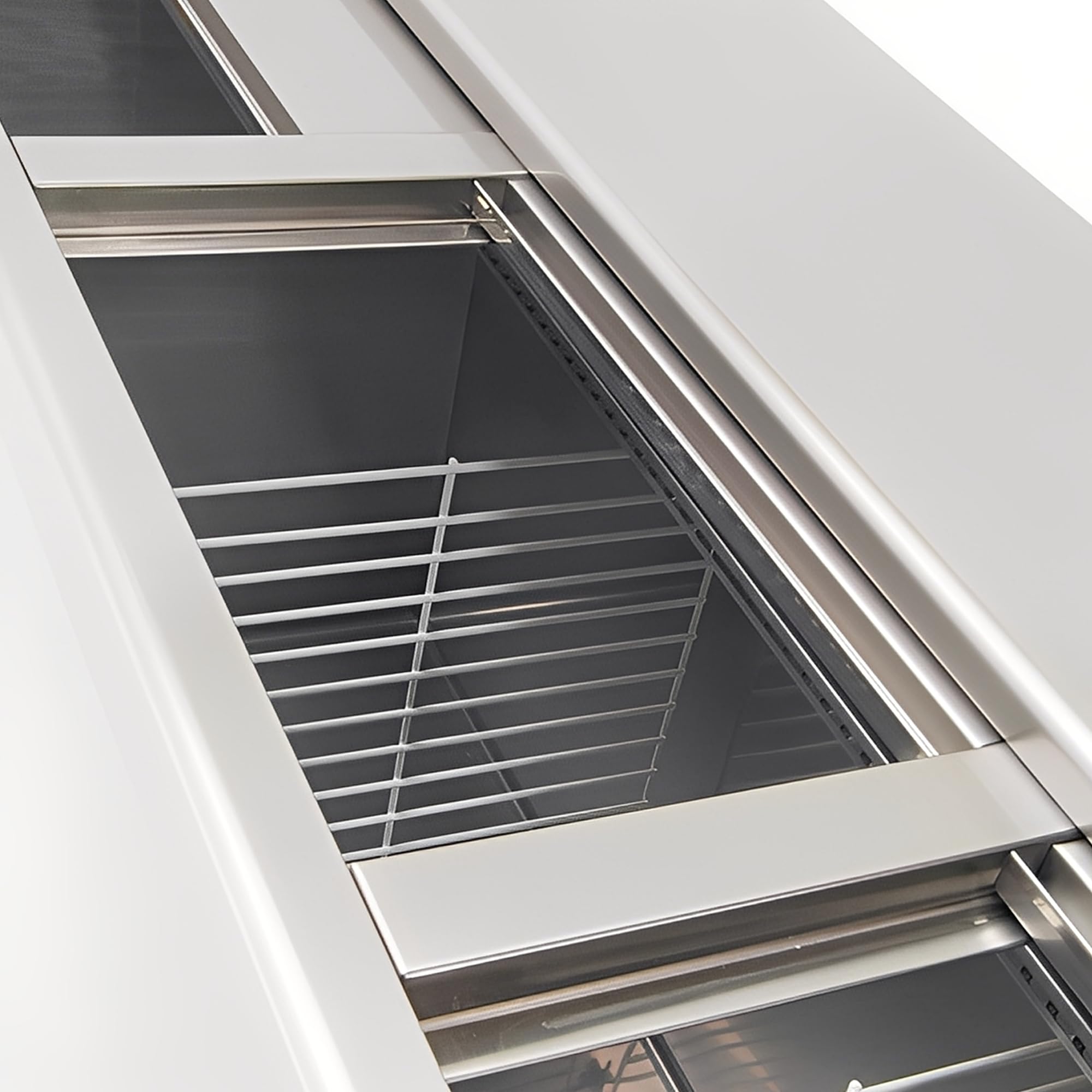 Portabottiglie refrigerato industriale INOX 1,5 m - Macchinari Bar Ospiteria