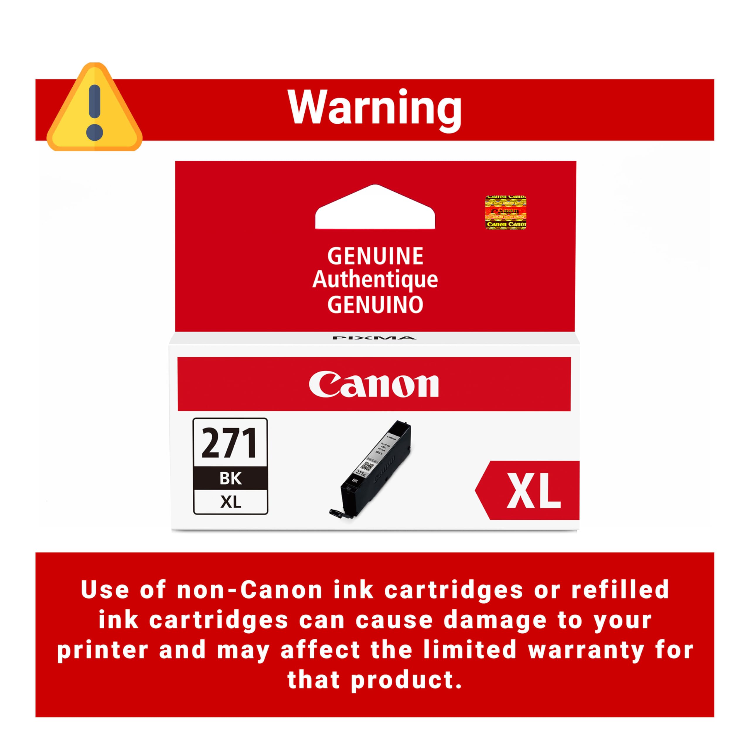 Amazon.com: Canon CLI-271XL Genuine Black Ink Tank, Compatible