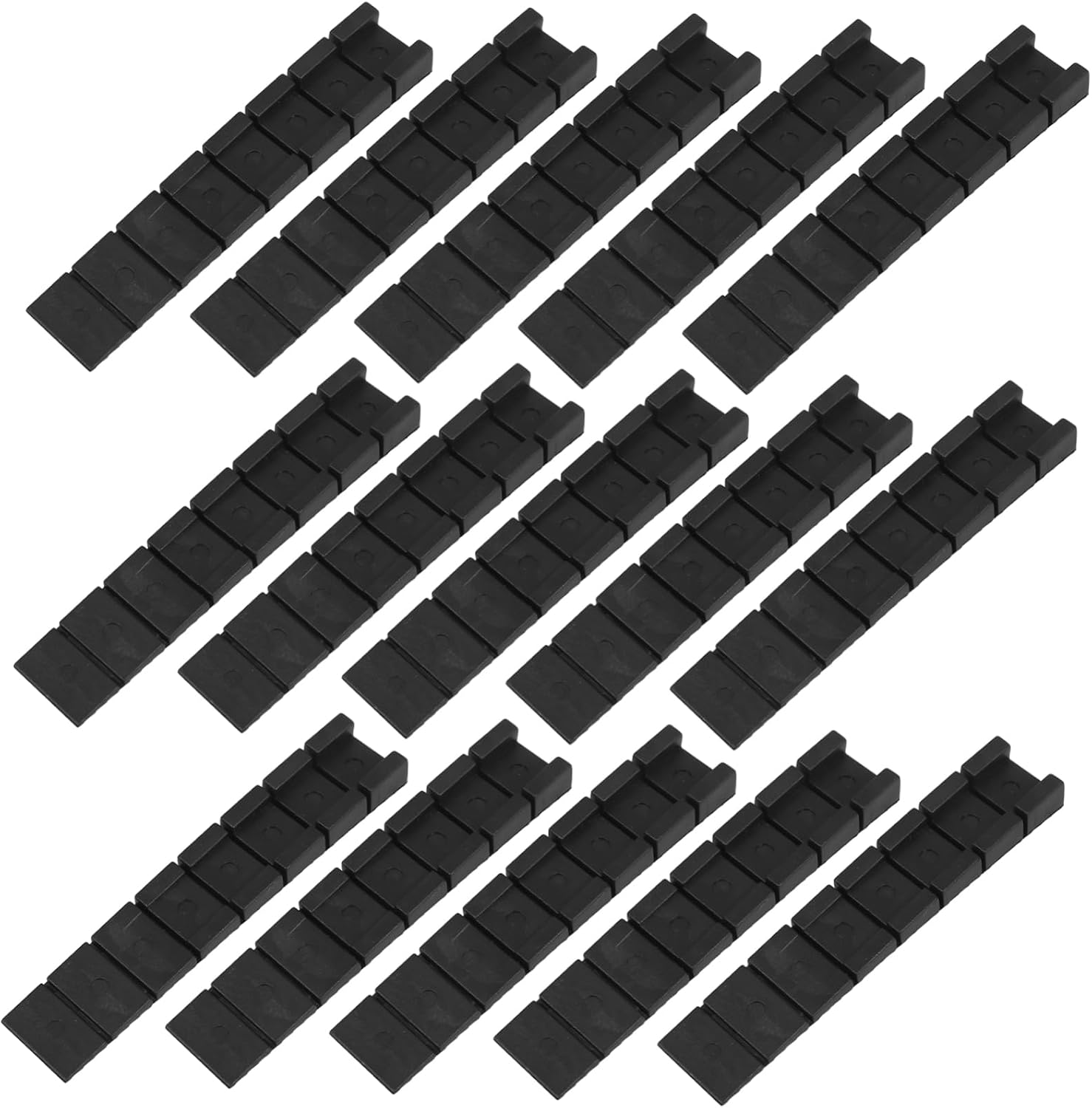 WOONEKY 20pcs Furniture Shims Table Leg Levelers Plastic Wedges Home Improvement Stoppers
