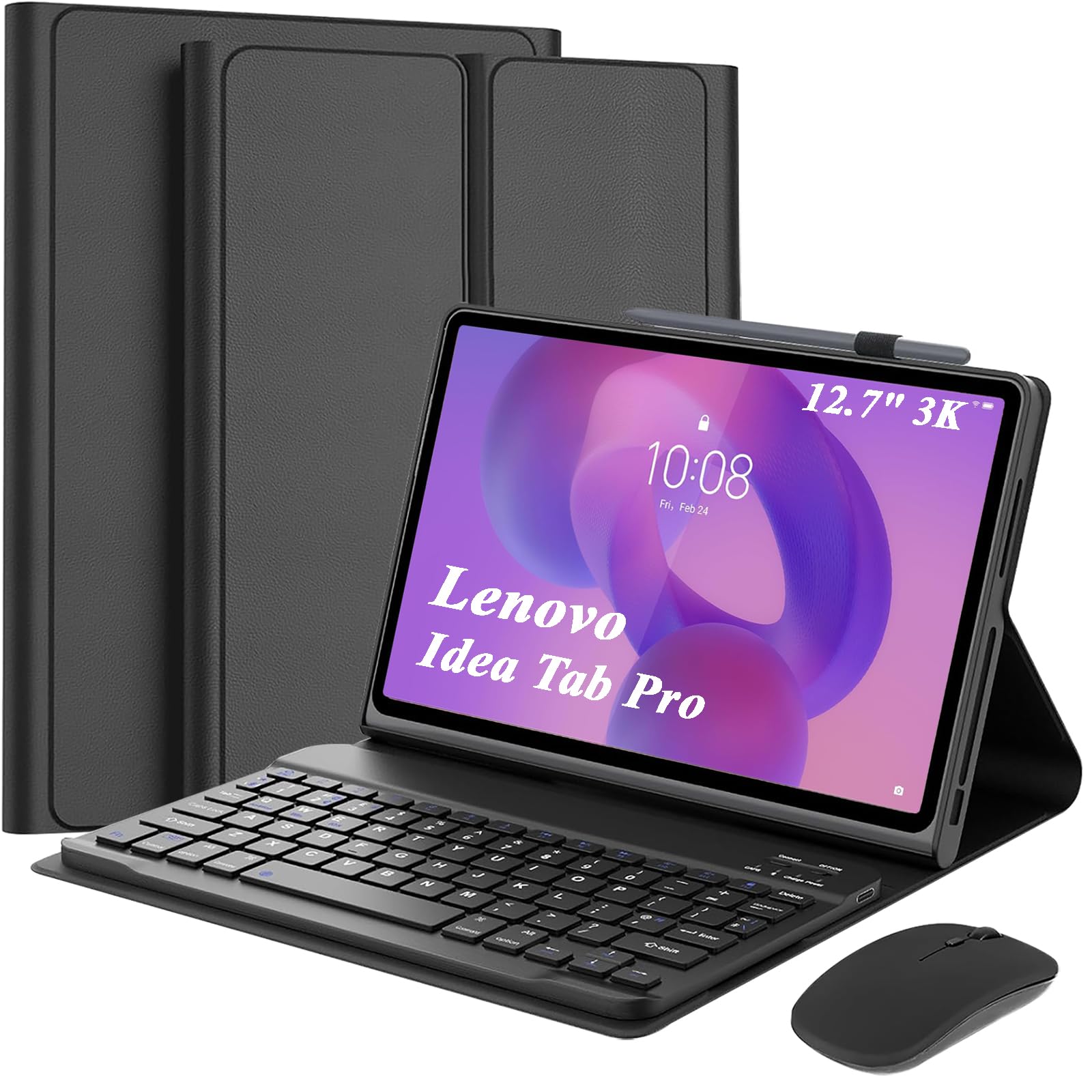 Lenovo Idea Tab Pro　12.7　＋　マウス Amazon.com: Detachable Keyboard Case with Wireless Mouse for