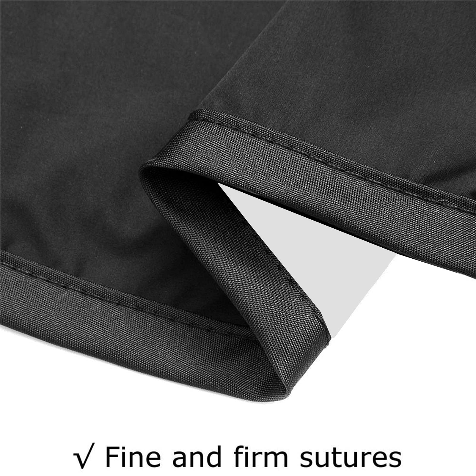 Copertura superiore di ricambio per baldacchino a 3 posti per patio, copertura di ricambio per baldacchino impermeabile anti-UV, copertura per mobili di protezione per amaca altalena portico, nero,