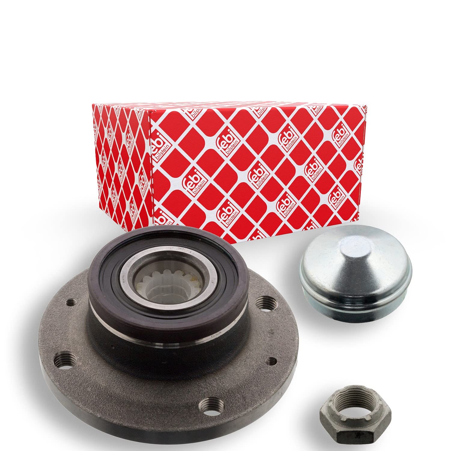 Wheel Bearing Kit fits FIAT PUNTO EVO 1.4 Rear 09 to 12 51787397 71747713 Febi