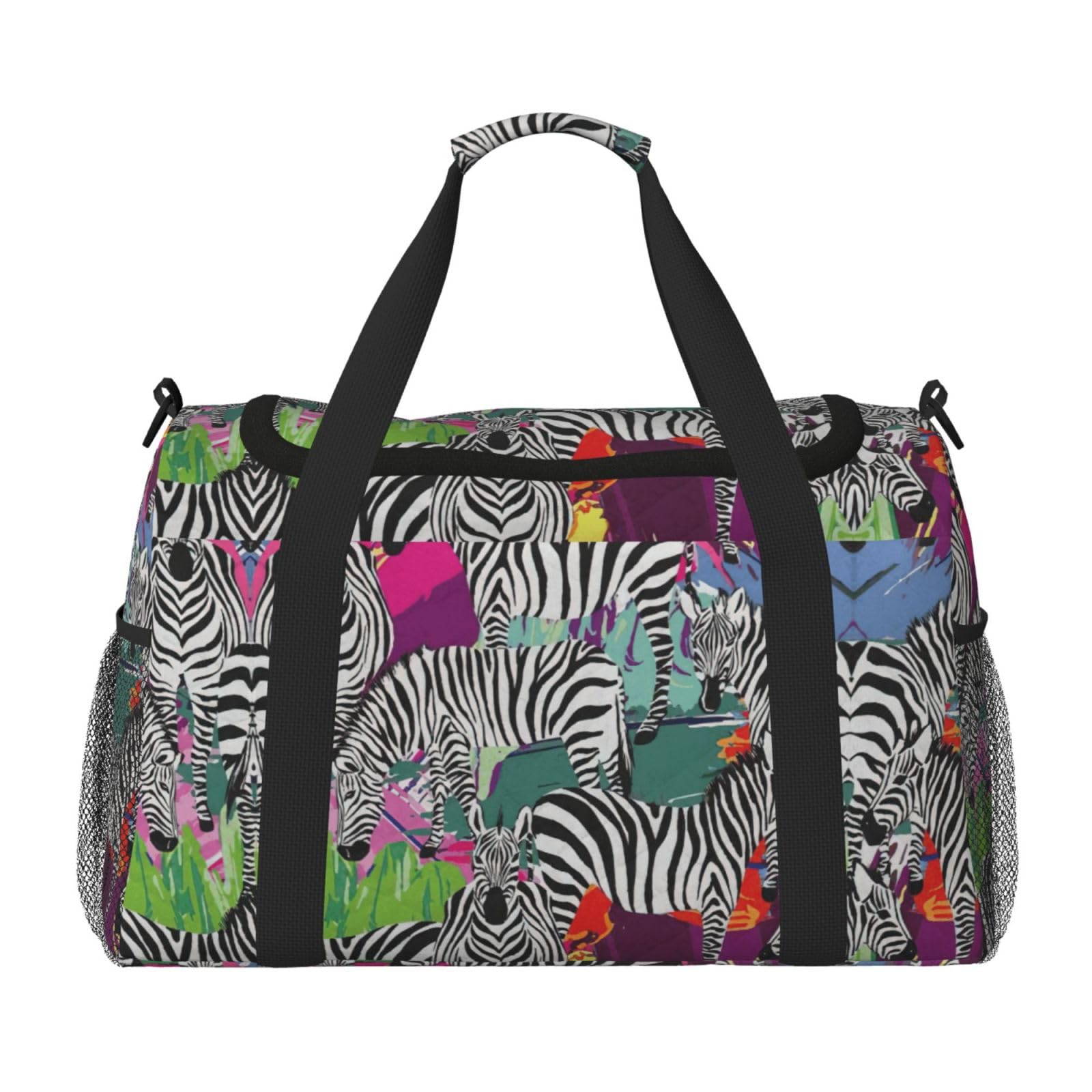 Zebra podróżna torba marynarska, torba weekendowa, na noc, torba podręczna, trening, sport, szpital