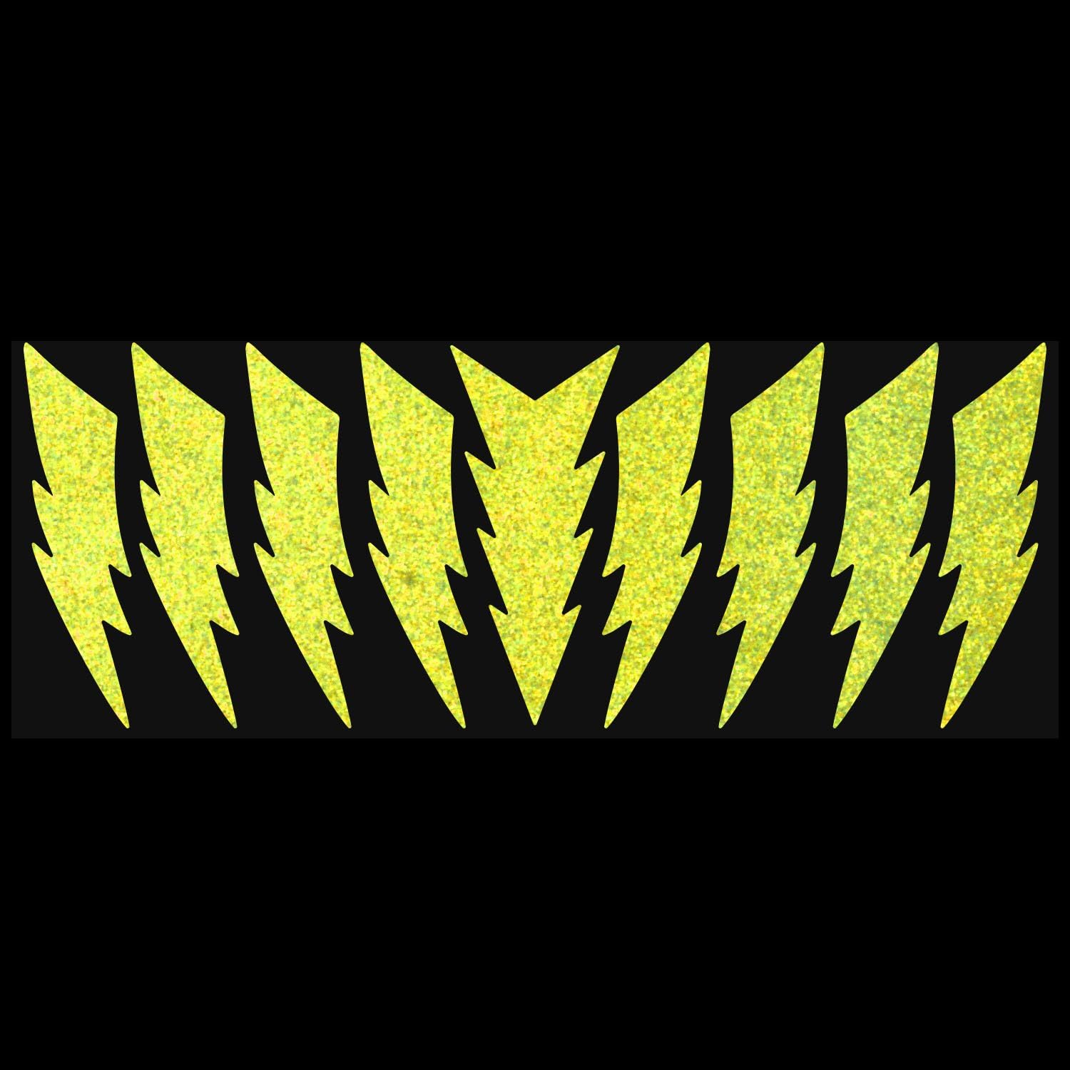 Big Sale LiteMark 4 Inch Lightning Bolt Reflective Hard Hat Stickers | Sport Helmet Bike Laptop | Pack of 9 Best Deal Product LiteMark 4 Inch Lightning Bolt Reflective Hard Hat Stickers | Sport Helmet Bike Laptop | Pack of 9