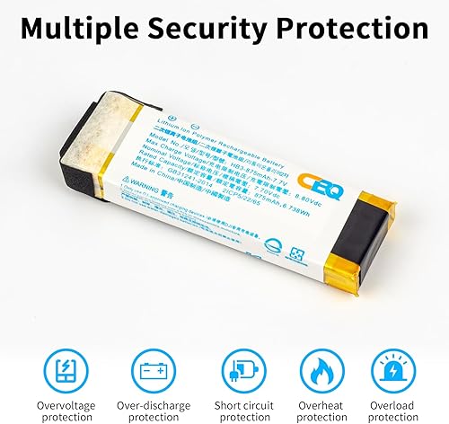 Miniatura 5 de CBQ Batería de repuesto para DJI osmo Pocket 2 HB3 OT-210 estabilizador cardán con cámara 4K batería Volg