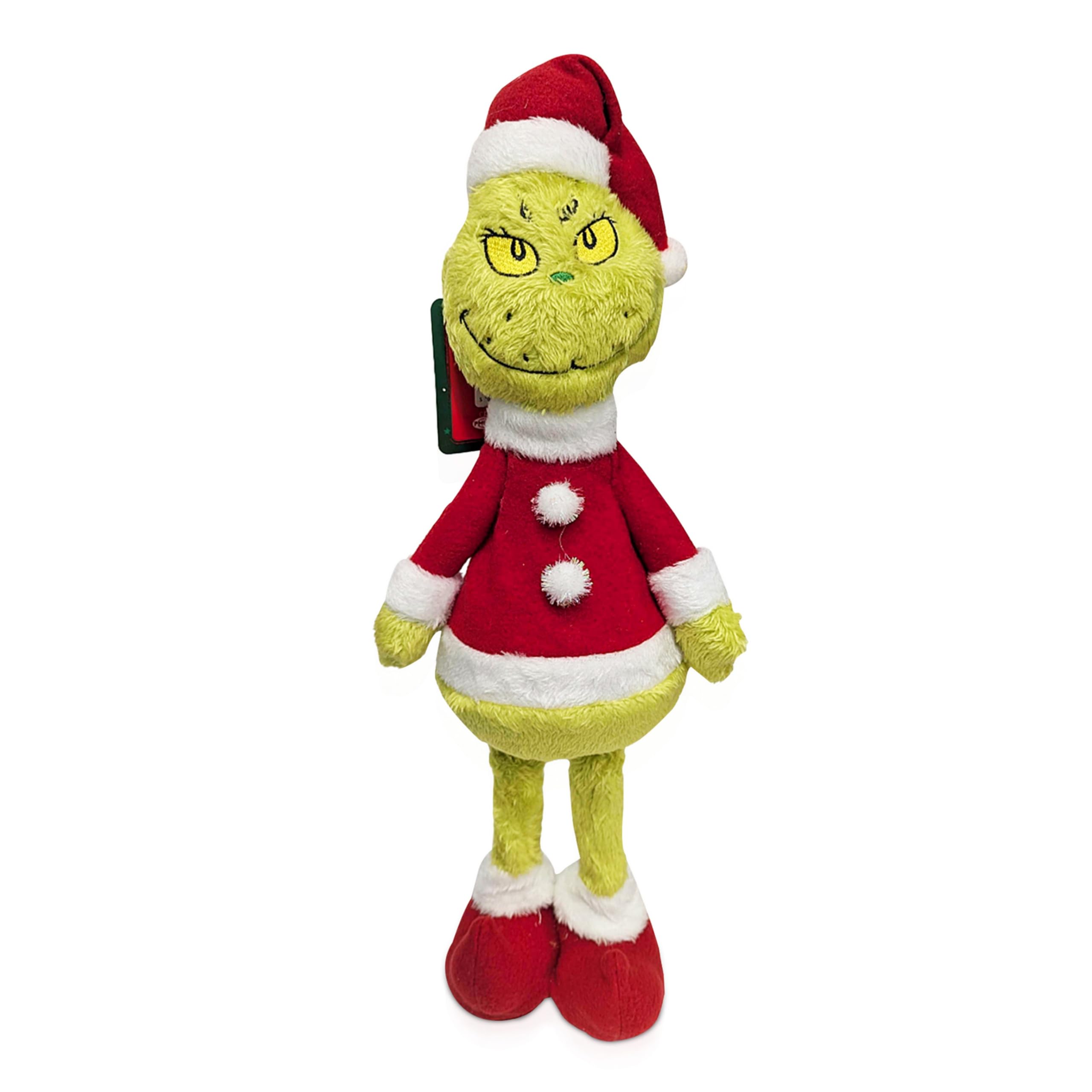 Pms Green The Grinch Standing Christmas Ornament - Festive Tall 46Cm Grinch Decoration In Santa Outfit, Holiday Tree Ornament For Decor, For Grinch Fans & Collectors