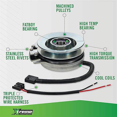 Miniatura 7 de Nuevo embrague de toma de fuerza para exteriores Power Xtreme Equipment X0014 compatible con/reemplazo para Cub Cadet 2000 Series 2130 2135 y 2138