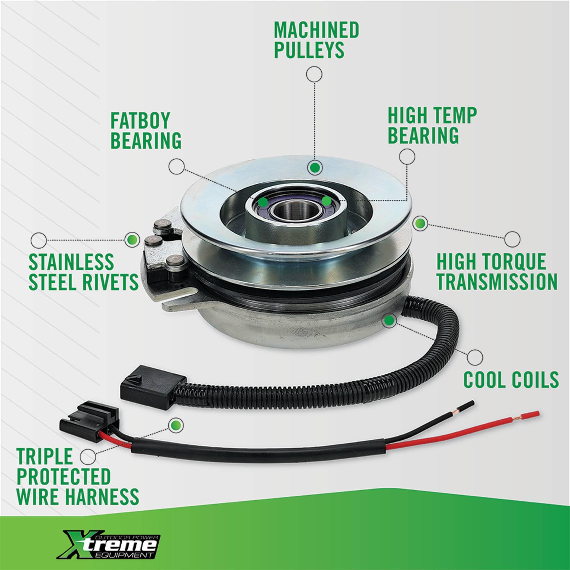 Xtreme Outdoor Power Equipment X0014 PTO - Embrague Compatible con/Repuesto para Cub Cadet GT2542 y LT2138, MTD 2000, 2130, 2135, 2138, 2143, 2145, 2150, 2155 y 2165 Series 5217-14, 5211 7 a 27 años
