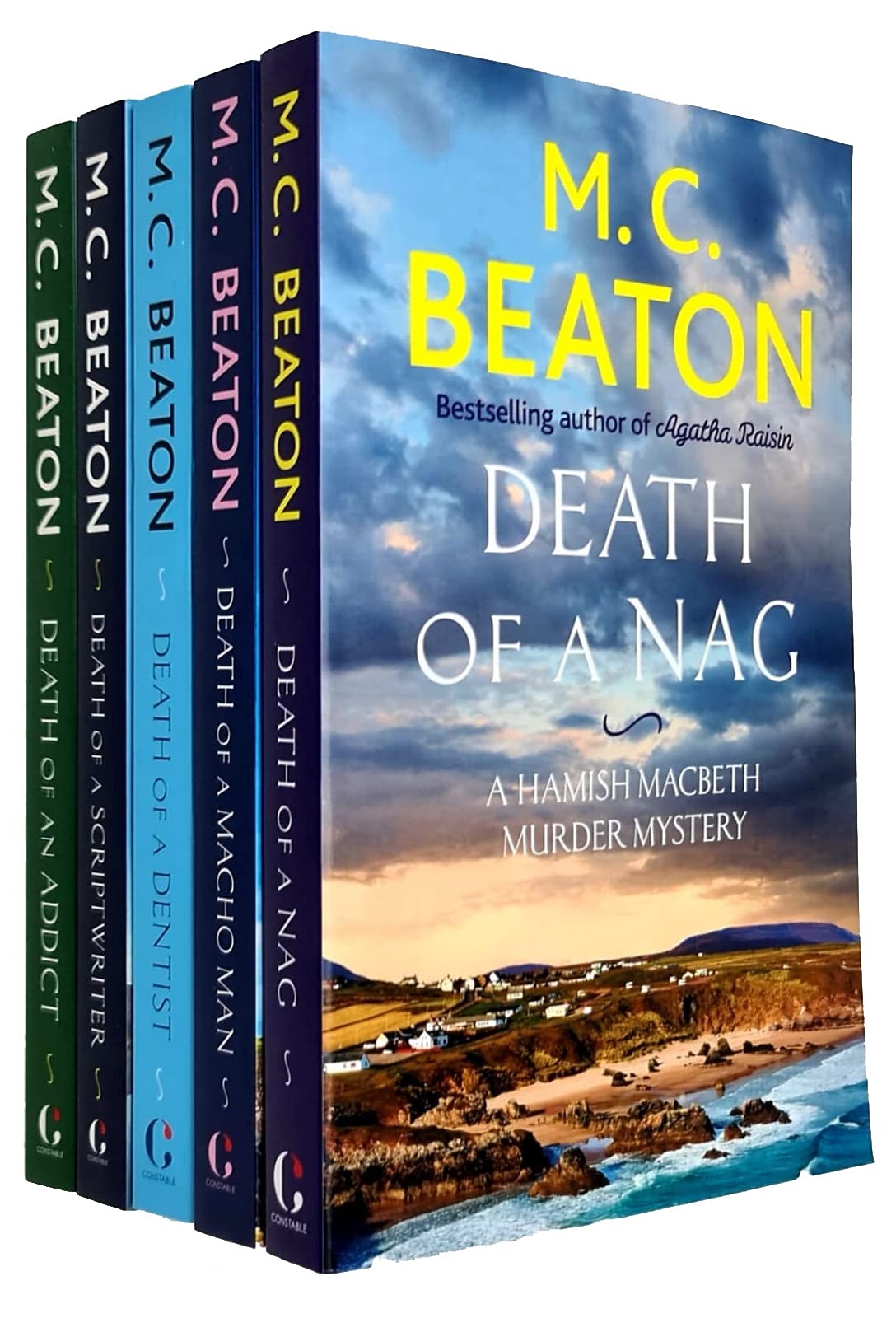Hamish Macbeth Series (11-15) Collection 5 Books Set By M.C. Beaton (Death of a Nag, Death of a Macho Man, Death of a Dentist, Death of a Scriptwriter, Death of an Addict)