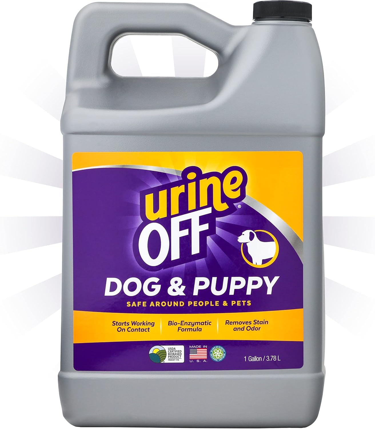Urine Off Odor and Stain Remover Dog Formula, 1 Gallon Amazon.ae Pet