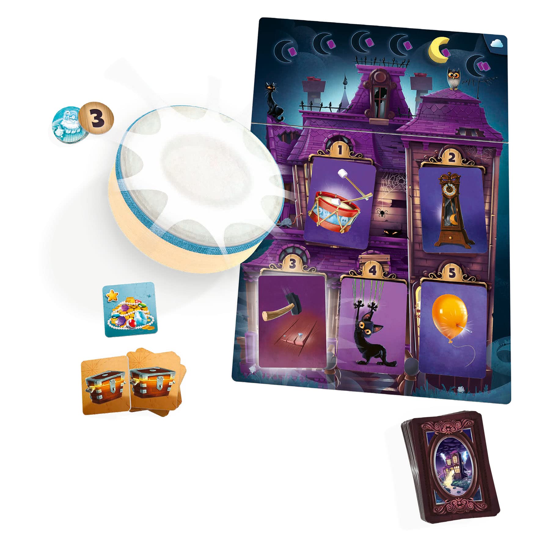 Asmodee - Libellud | Mysterium Kids: Il tesoro del capano Bouh