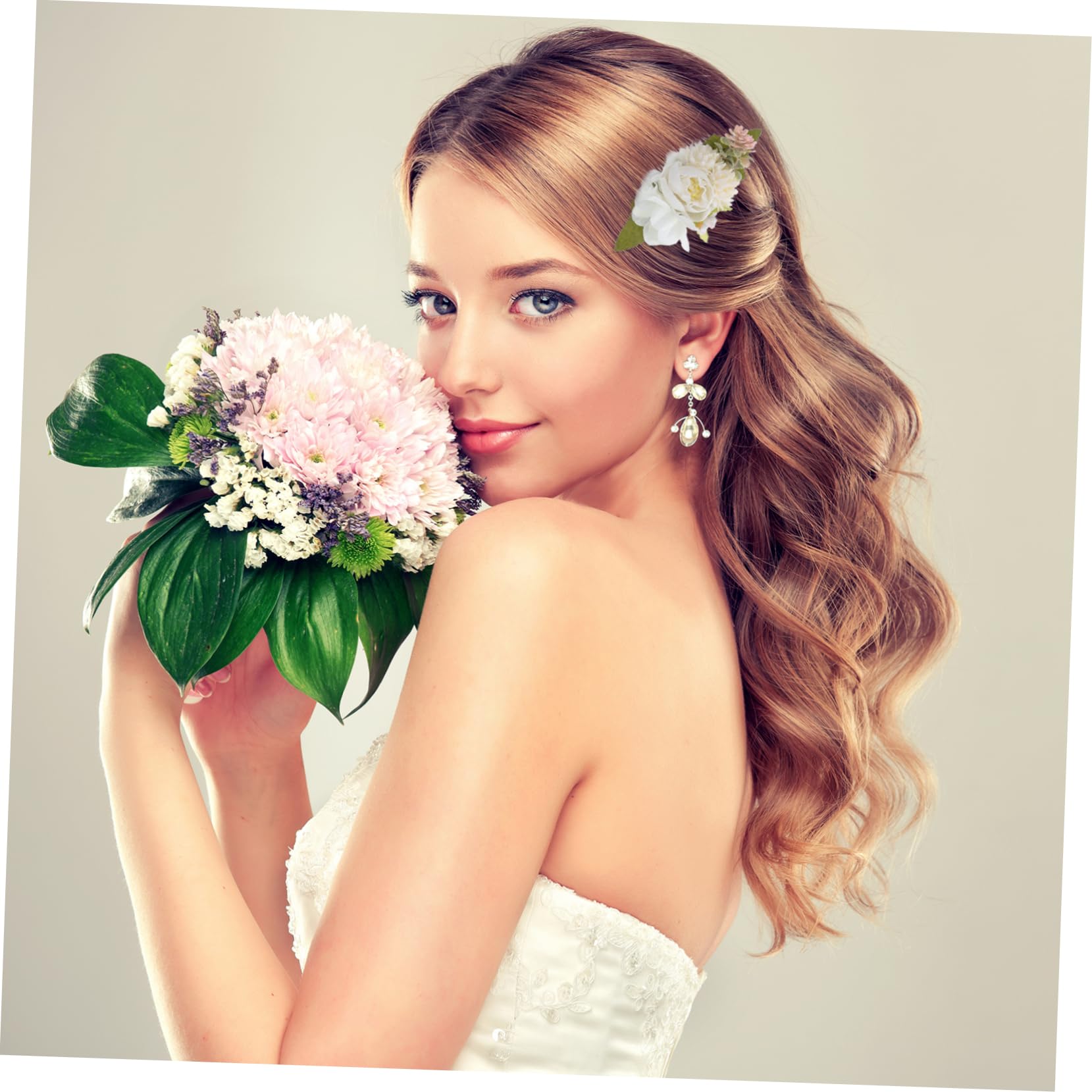 Beavorty 15stücke Teiliges Braut Haarschmuck Mit Floralen Haaraccessoires Haarspangen Für Bräute Und Brautjungfern Für Hochzeiten Und Besondere Anlässe