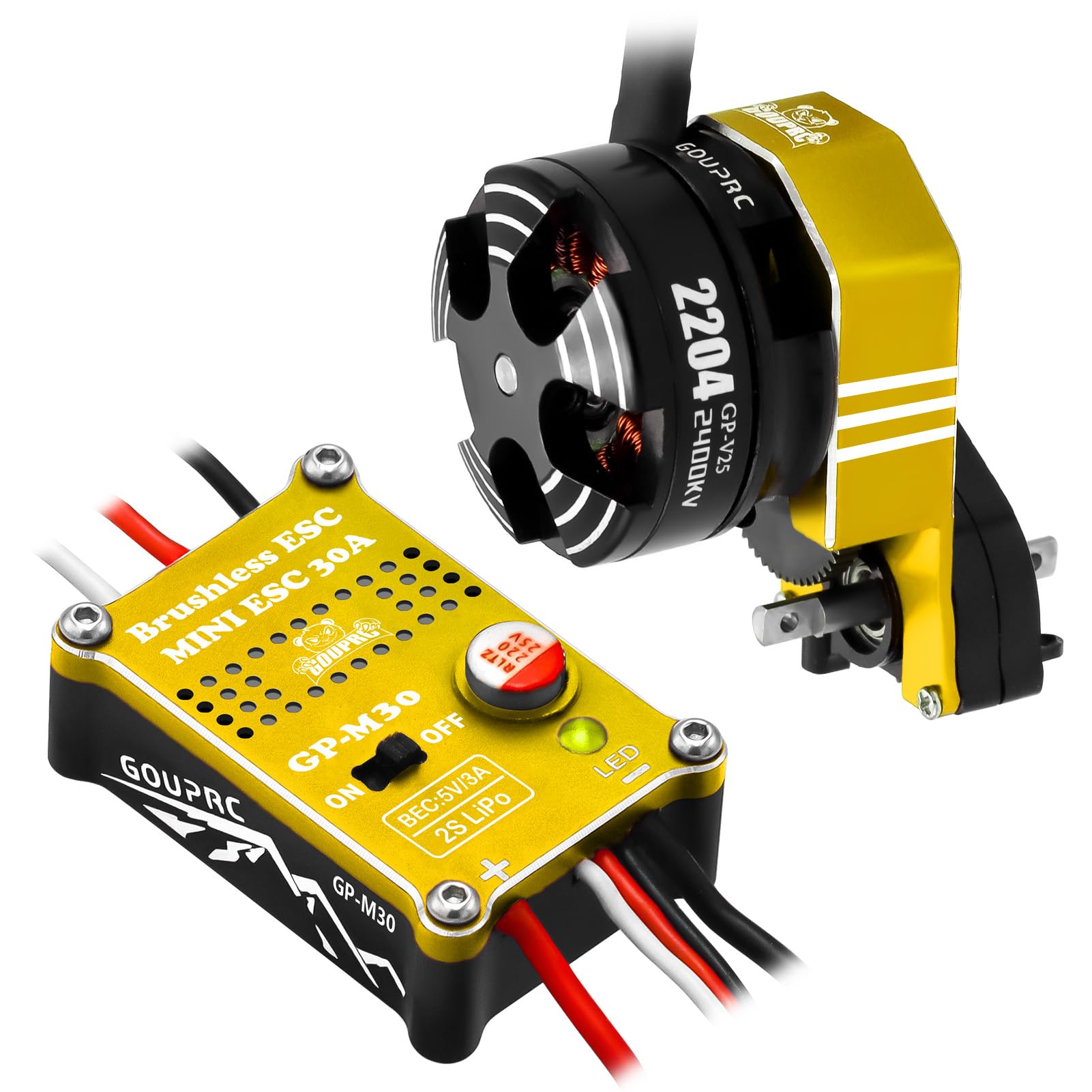 Amazon.com: GOUPRC 2204 2400KV Brushless Outrunner Motor with