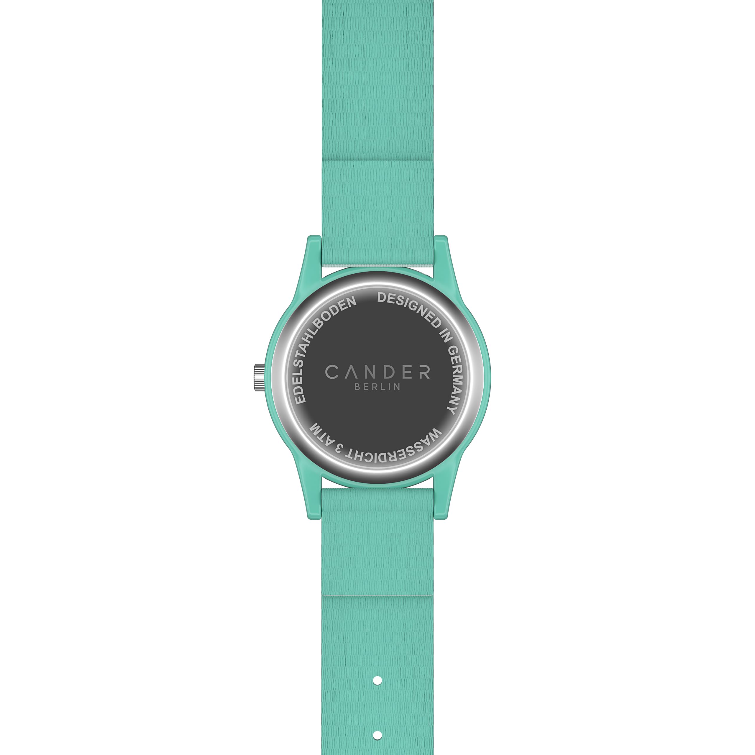 Cander Berlin MNA 1530 E Montre pour enfant, filles, motif licorne, pour l’apprentissage, turquoise, étanche, Turquoise