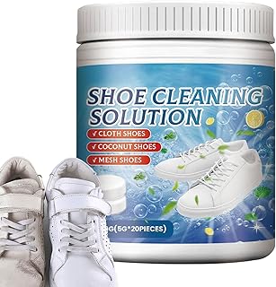 靴用クリーニングタブレット シューズお手入れ,携帯用速乾クリーニングタブレット,ホワイトスニーカー用クリーナー - スニーカーの縁 内側用 テニス バスケットボール ゴルフ 旅行 車 家庭用 スポーツシューズ ブーツ