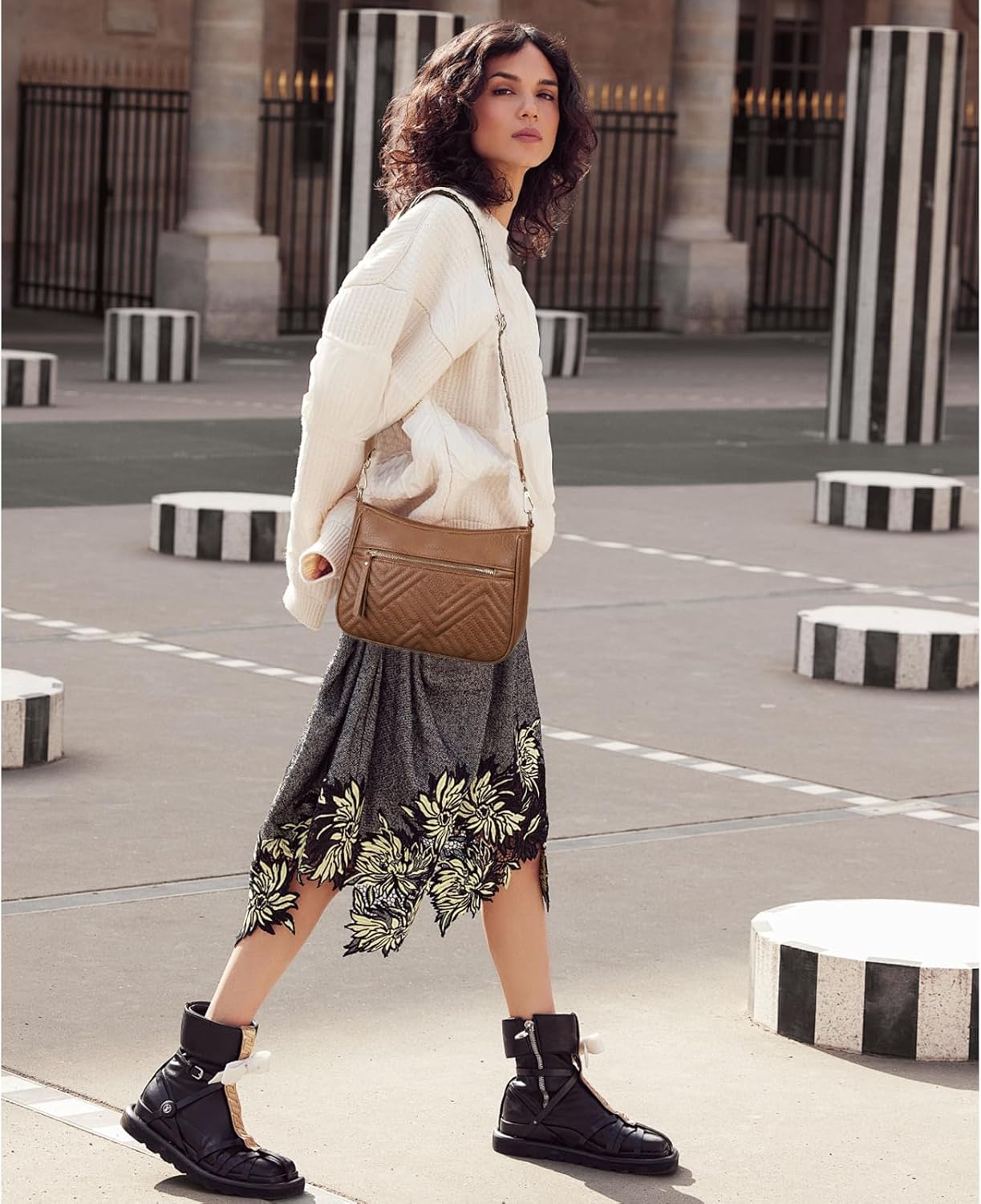 SENDEFN Leather Tote Bag for Women Work Shoulder Bag Large Top Handle Handbags and Ladies Travel Purse with Zipper Pocket - Image 3