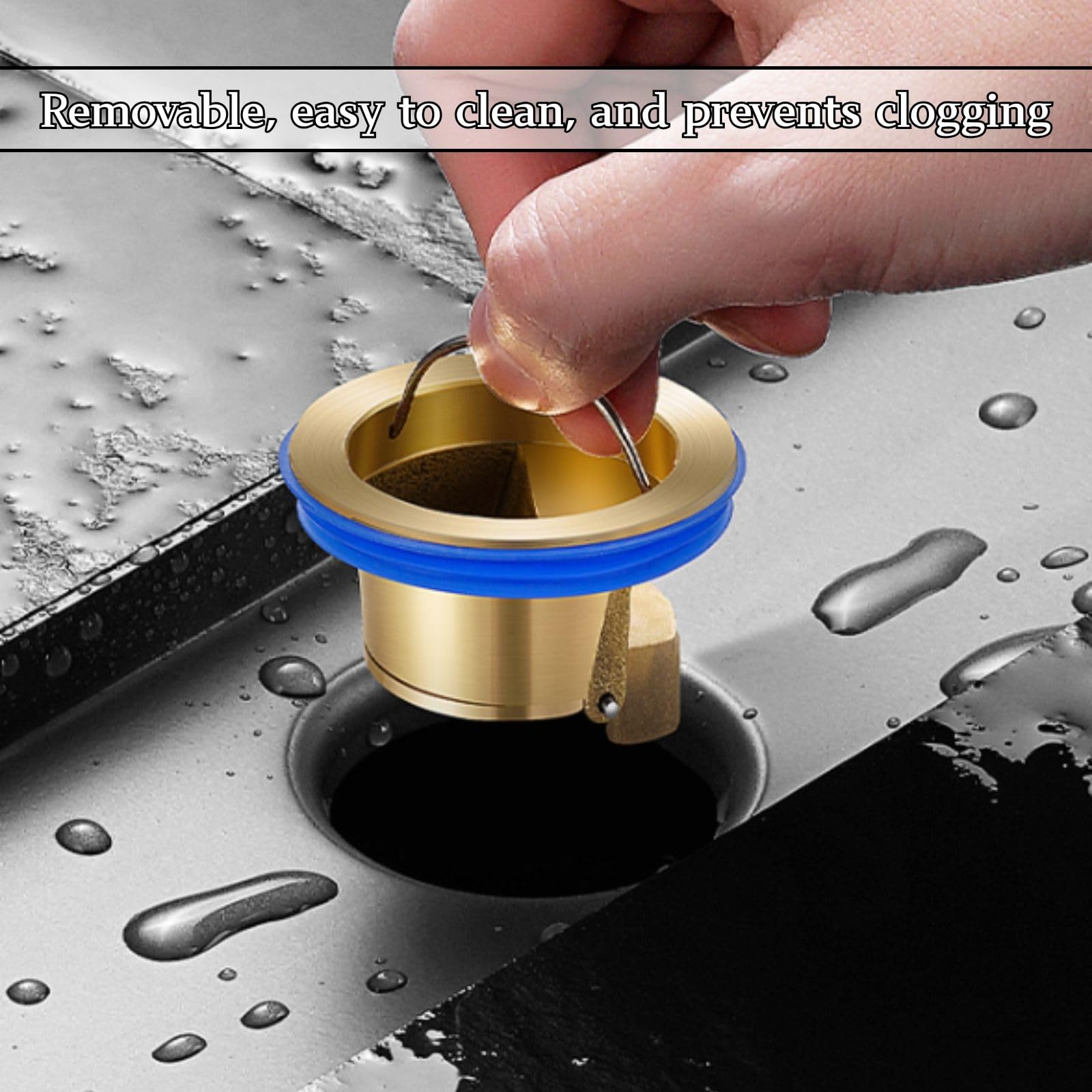 8cm de Ancho Desagüe de Suelo Extraíble de Acero Inoxidable 304 Anti-Obstrucción Color Gris Pistola for Baño Balcón Terraza Fácil Instalación Filtro Desague Ducha(8 * 120cm)