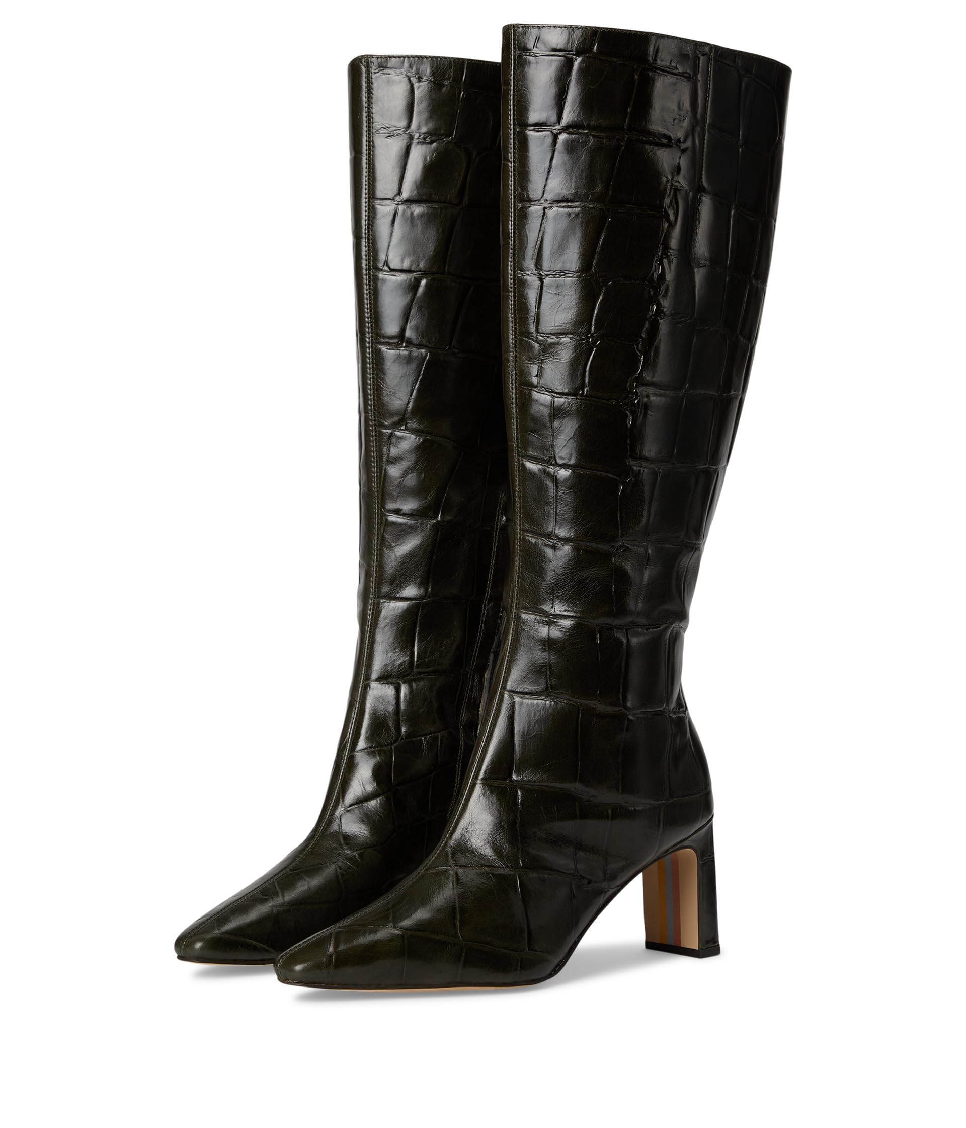 Bottes hautes Sylvia Sam Edelman idéales pour vos balades d'automne en veau large olive - 2