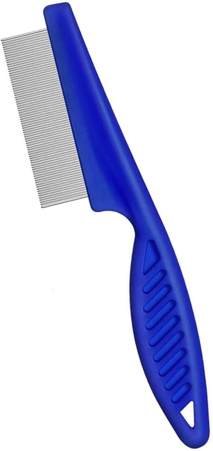 Noondl Flea Comb for Dogs and Cats Fine Stainless Steel Teeth to Remove