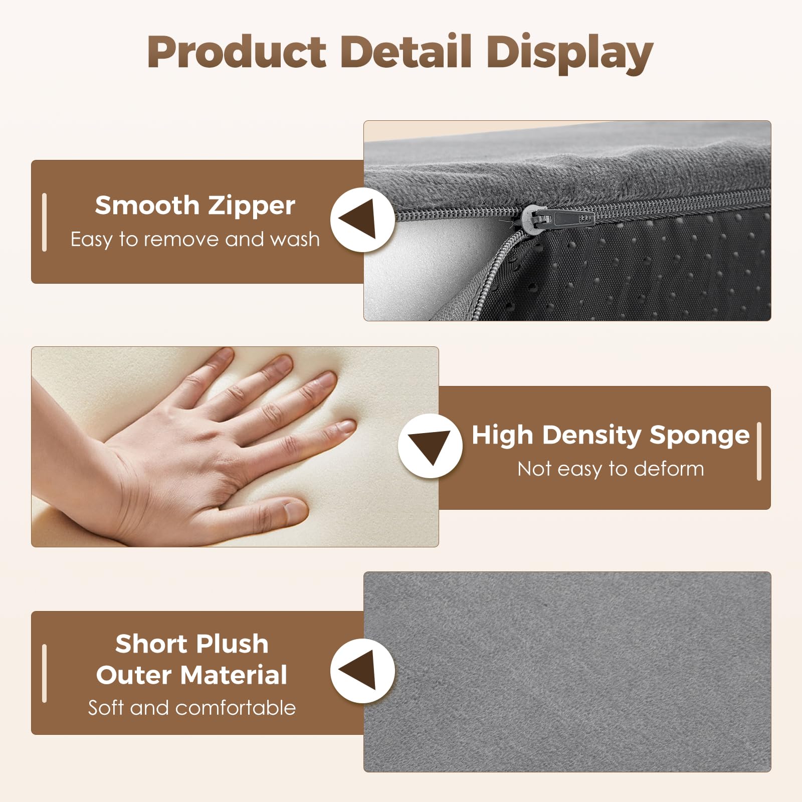 Reposapiés para debajo del escritorio en la oficina, reposapiés de 3 alturas ajustables 15/27/45 cm, descanso ergonómico con funda lavable para silla de oficina y silla de juegos, silla de oficina y