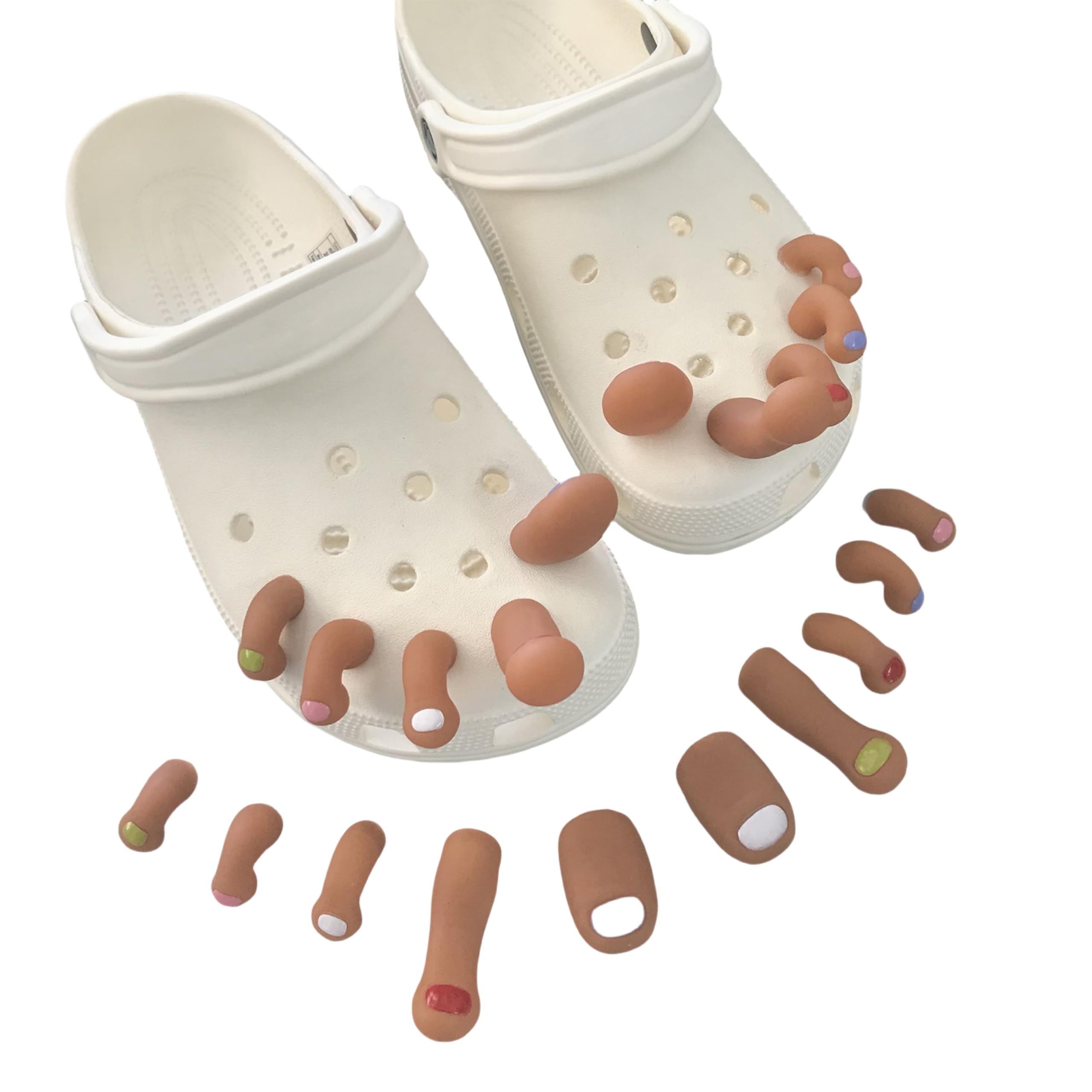 JKPPARV Funny Slippers Accessories,10Pcs Cute Shoe Charms,DIY Shoe Accessories for Party Favor,Functional Slippers Charms for Girls, Boys, Kids, Teens