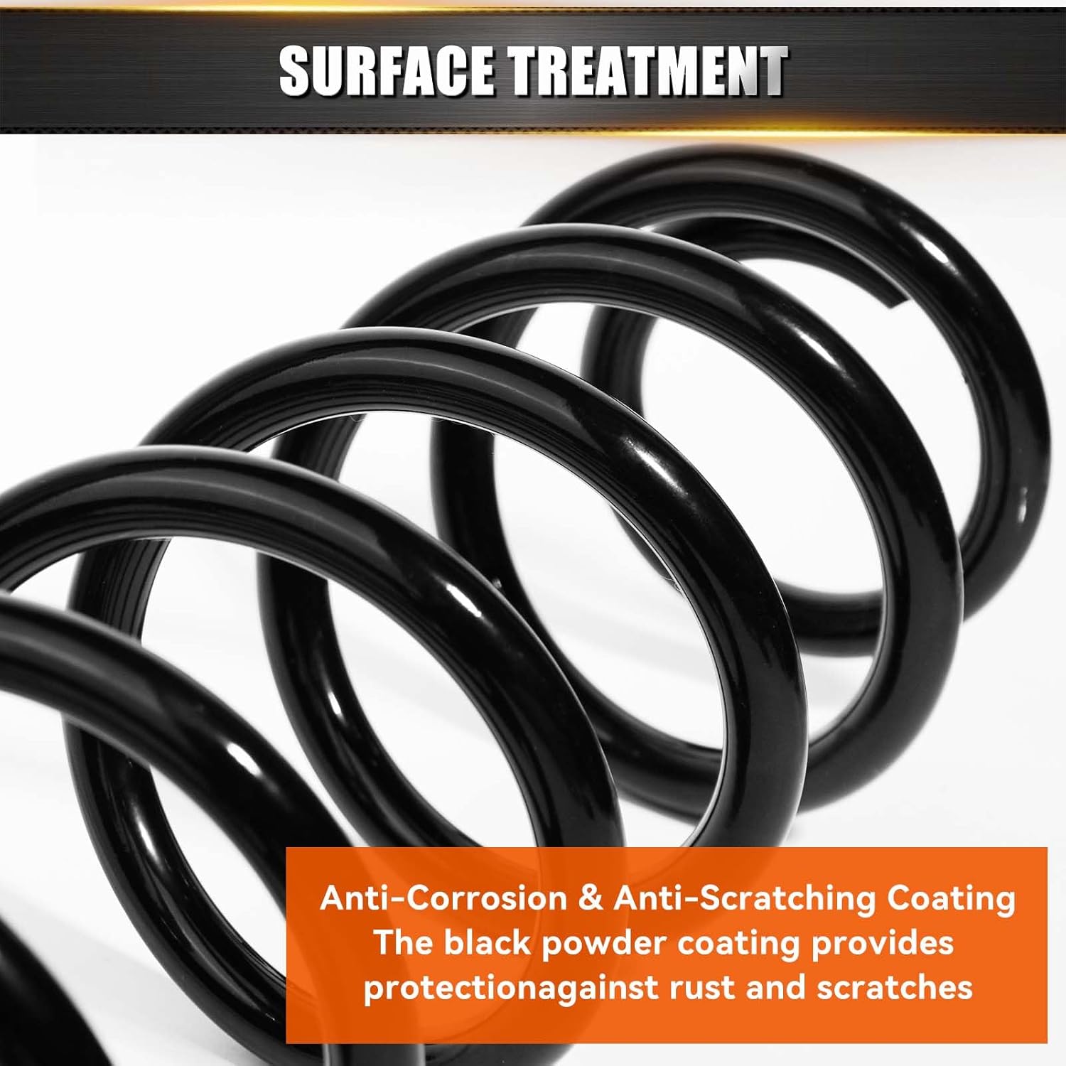 2Pcs Heavy Duty Rear Coil Spring Set for Volkswagen Jetta 2005-2018,Passat Beetle 2012-2019, Eos 2007-2016, Rabbit 2006-2009, Golf 2010 2013-2014, Replace OEM 1K0511115BE