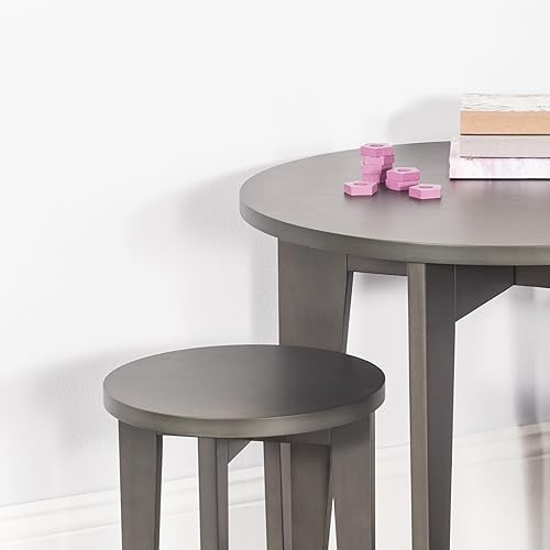 Miniatura 4 de Child Craft Juego de mesa y taburetes geo, incluye mesa y 2 taburetes, divertido diseño geométrico, para niños de 3 a 6 años (gris apagado)