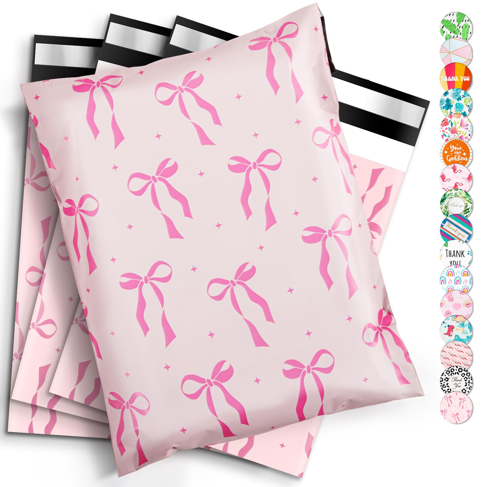 Oududianzi Lot de 100 grands enveloppes d'expédition autocollantes en polyéthylène pour petites entreprises en ligne et hors ligne - 36,5 x 48,3 cm