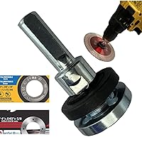 Vista 1 de Keyfit Tools Adaptador de taladro de EE. UU. para discos de amoladora de eje de 3/8 pulgadas, 5/8 pulgadas y 7/8 pulgadas y ruedas de corte