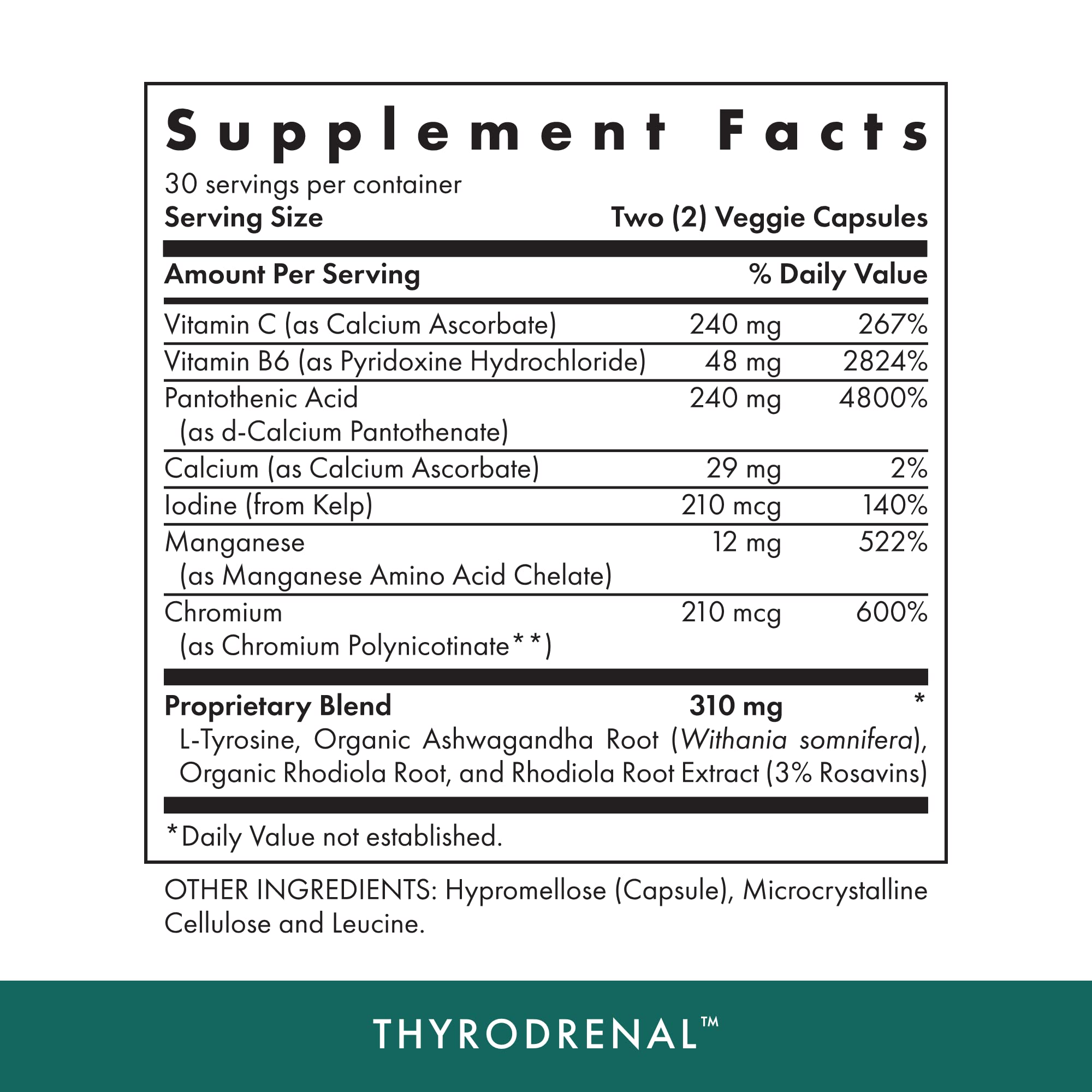 Amazon.com: MICHAELS Health Naturopathic Programs Thyrodrenal - 60 Vegan  Capsules - Supports Thyroid & Adrenal Health - with Vitamin C - 30 Servings  : Health & Household