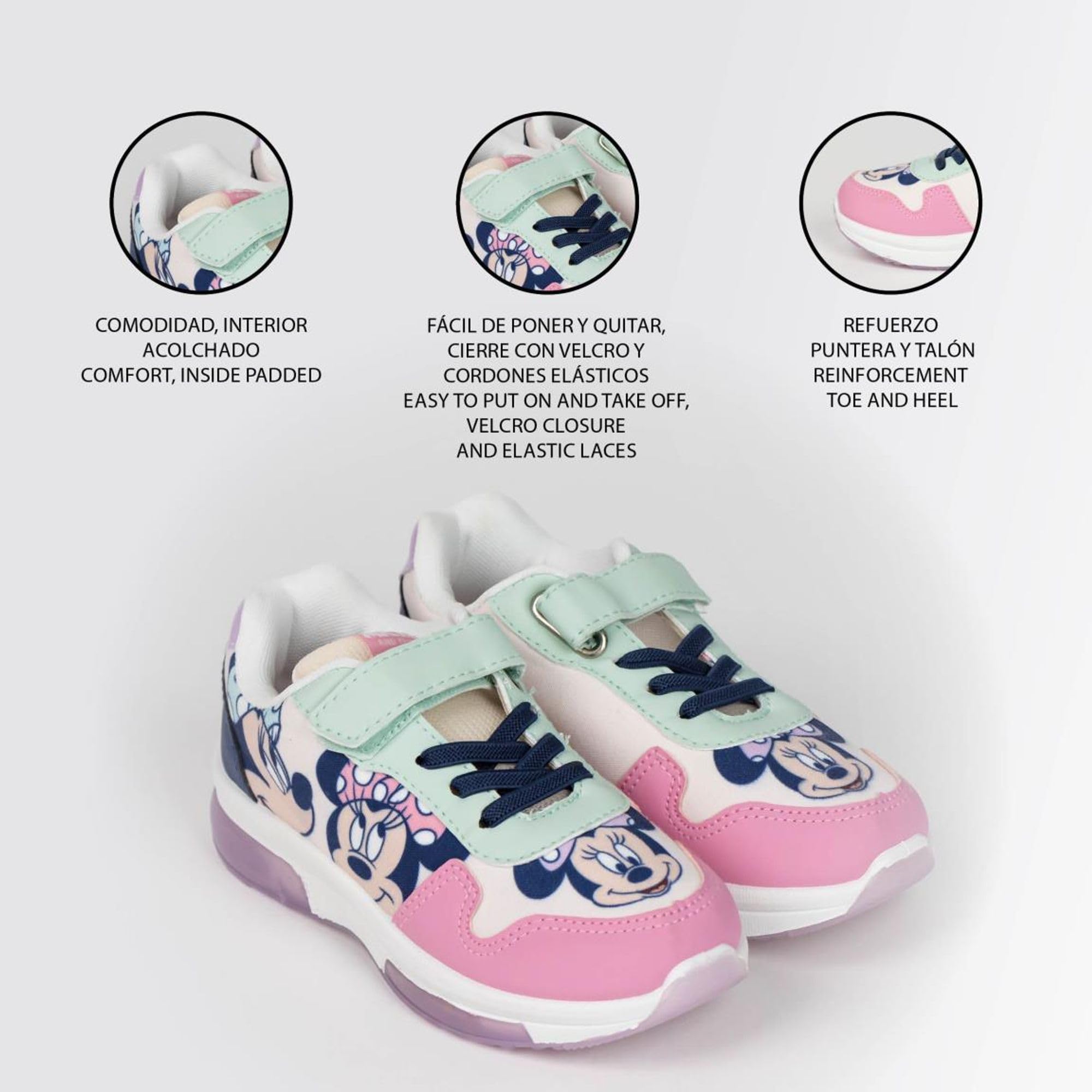 CERDÁ Life'S Little Moments Zapatillas Infantiles de Minnie con Luz Led ZapatillasNiñas