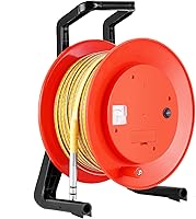 YJINGRUI 200m/657ft Water Level Meter with 15mm Stainless Steel Probe - Precise Well Depth Gauge for Boreholes & Cisterns