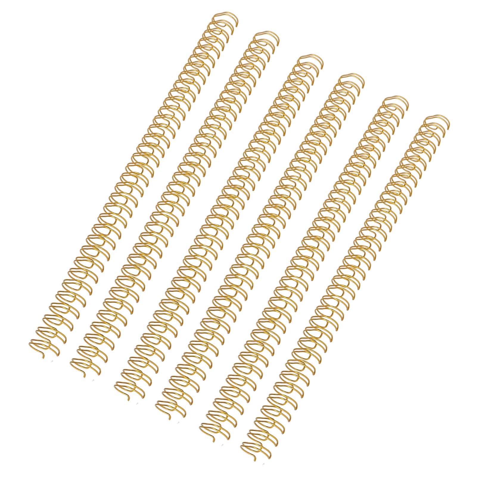 Sorandy Spiralbindungsspulen, Stabile Doppeldraht-Binderücken Zum Organisieren von Dokumenten, A4, 14,3 Mm, 100 Stück (GOLD)